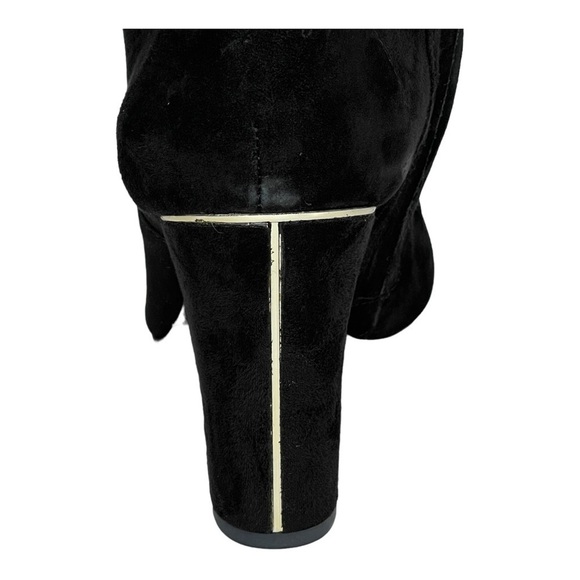 DKNY Sloane Black Suede Leather OTK Womens Boots Size 9.5M - Picture 7 of 11